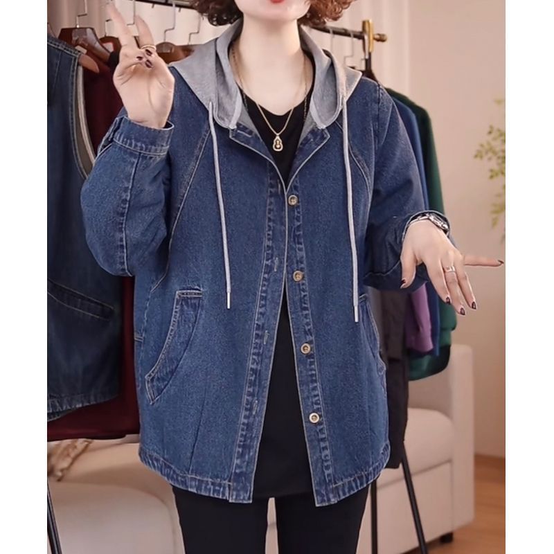 Sewing Jackets - European High-Quality Denim Jacket Women Spring