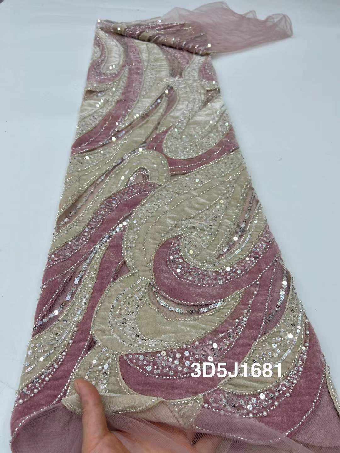 Sewing Velvet Fabric - African Beads Velvet Lace Fabric 2025