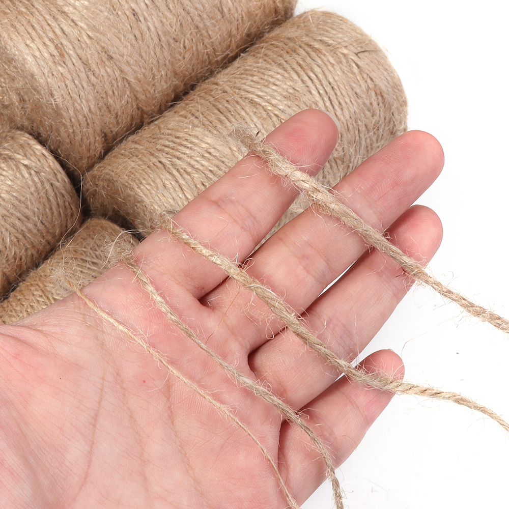 Vintage Sewing Textile - 100Meters Natural Jute Rope String Ribbon