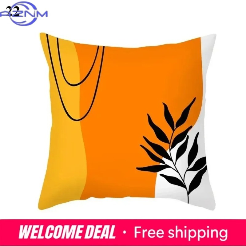 Boho Orange Abstract Cushion C - Century Textile & Sewing Supply Saskatoon Sk reseña y precio
