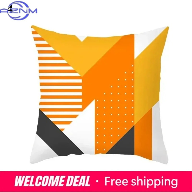 Boho Orange Abstract Cushion C - Century Textile & Sewing Supply Saskatoon Sk reseña y precio