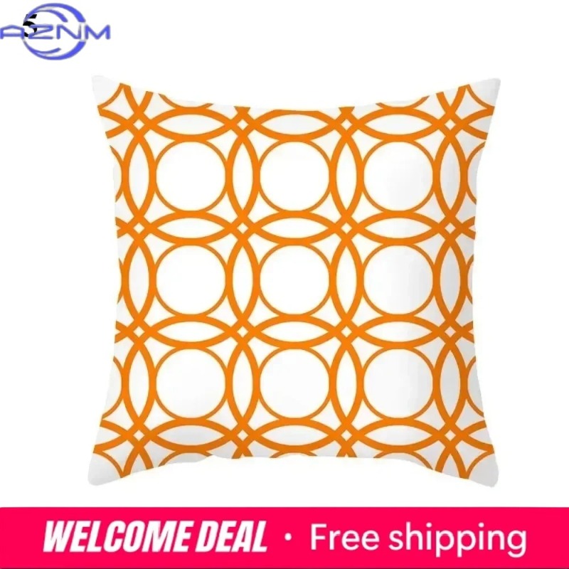 Boho Orange Abstract Cushion C - Century Textile & Sewing Supply Saskatoon Sk reseña y precio