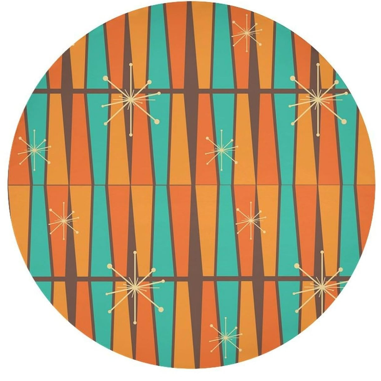 Mid Century Modern Orange Yell - Century Textile & Sewing Supply Saskatoon Sk reseña y precio