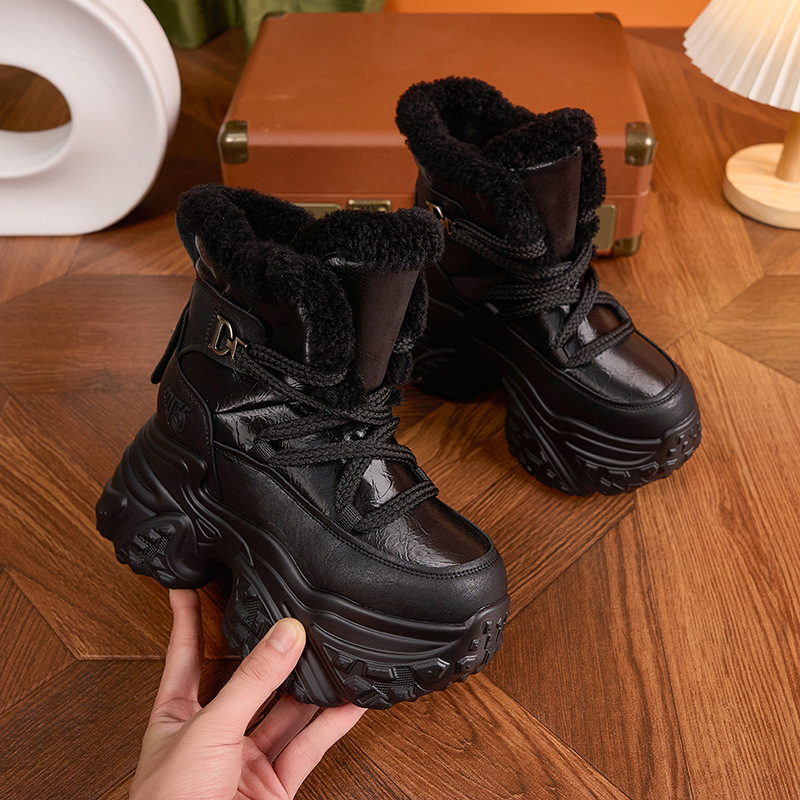 Women Winter White Snow Boots  - Sewing Fleece reseña y precio