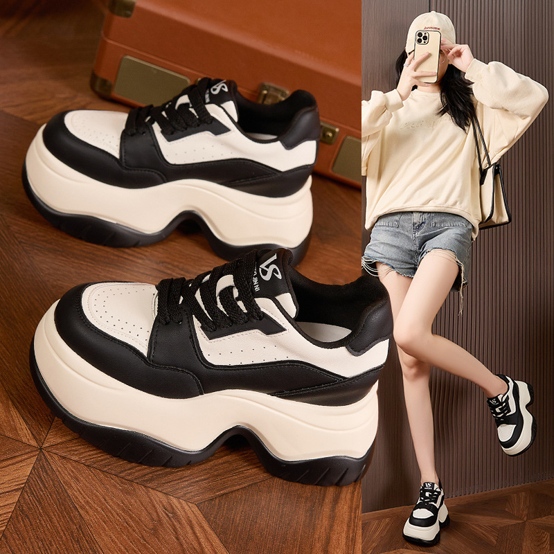 8cm Platform White Sneakers Wo - Sewing Fleece reseña y precio