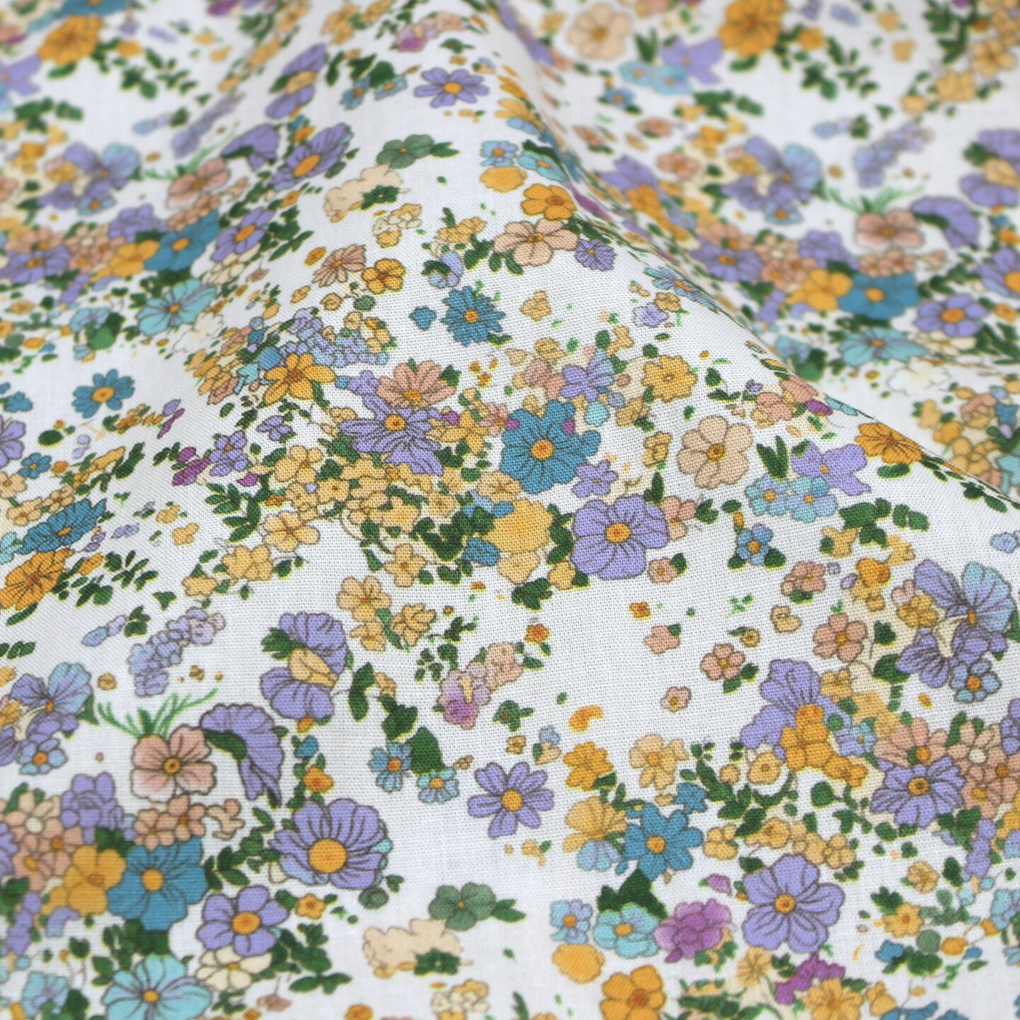 Vintage Floral 100% Cotton Fab - Vintage Sewing Textile reseña y precio