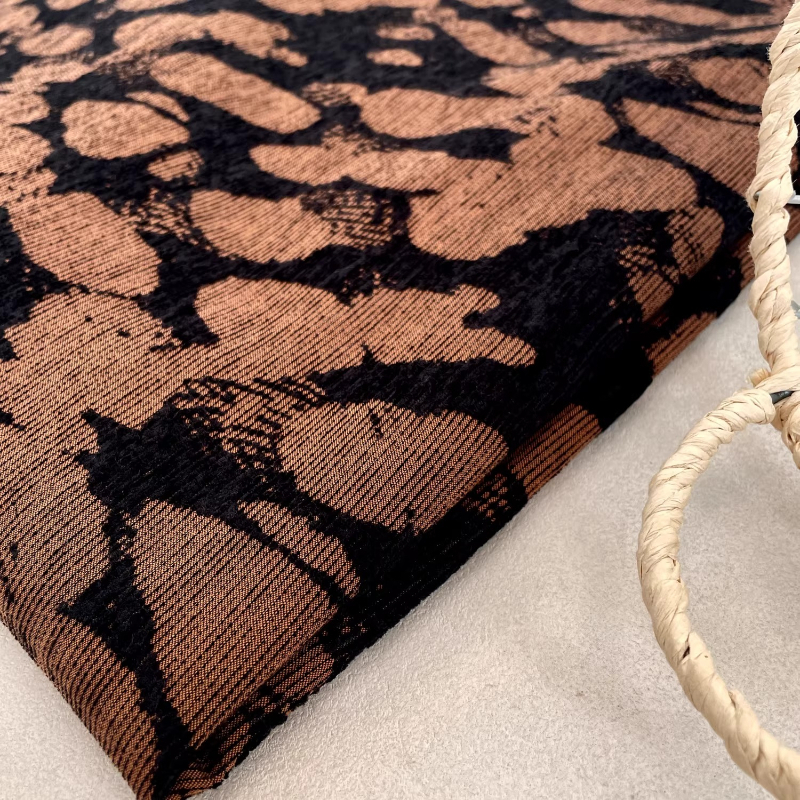 Brown Rock Texture Woven Fabri - Vintage Sewing Textile reseña y precio