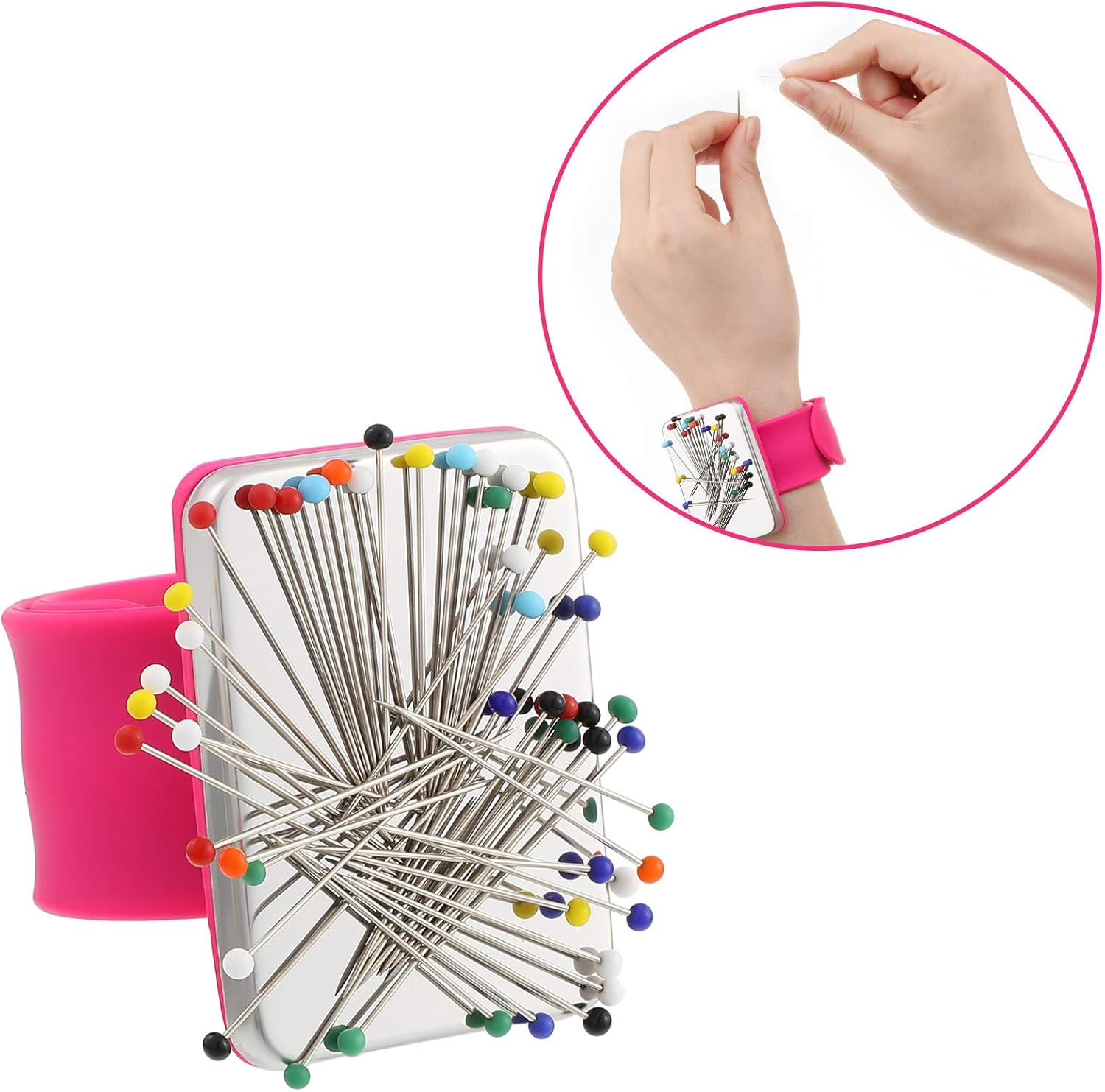 Magnetic Wrist Sewing Pincushi - Sewing Production reseña y precio