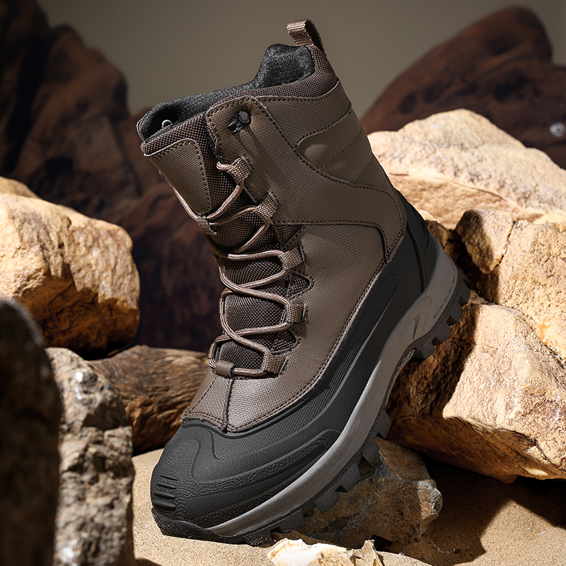 Men's Non-Slip Warm Hiking Sho - Sewing Fleece reseña y precio