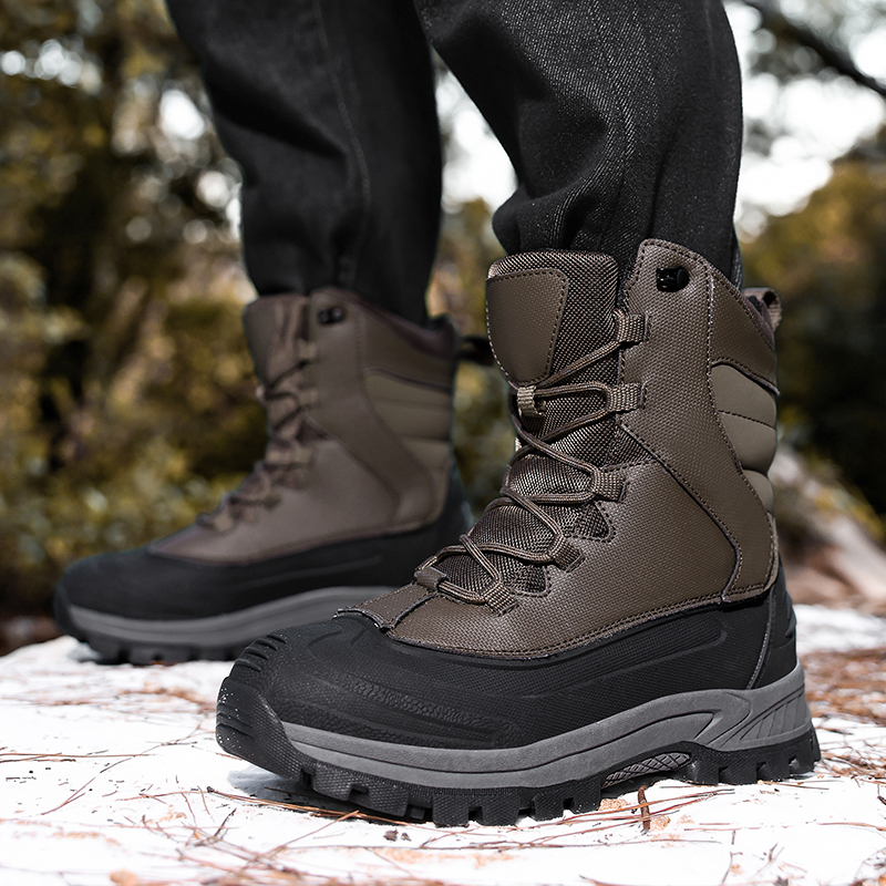 Men's Non-Slip Warm Hiking Sho - Sewing Fleece reseña y precio