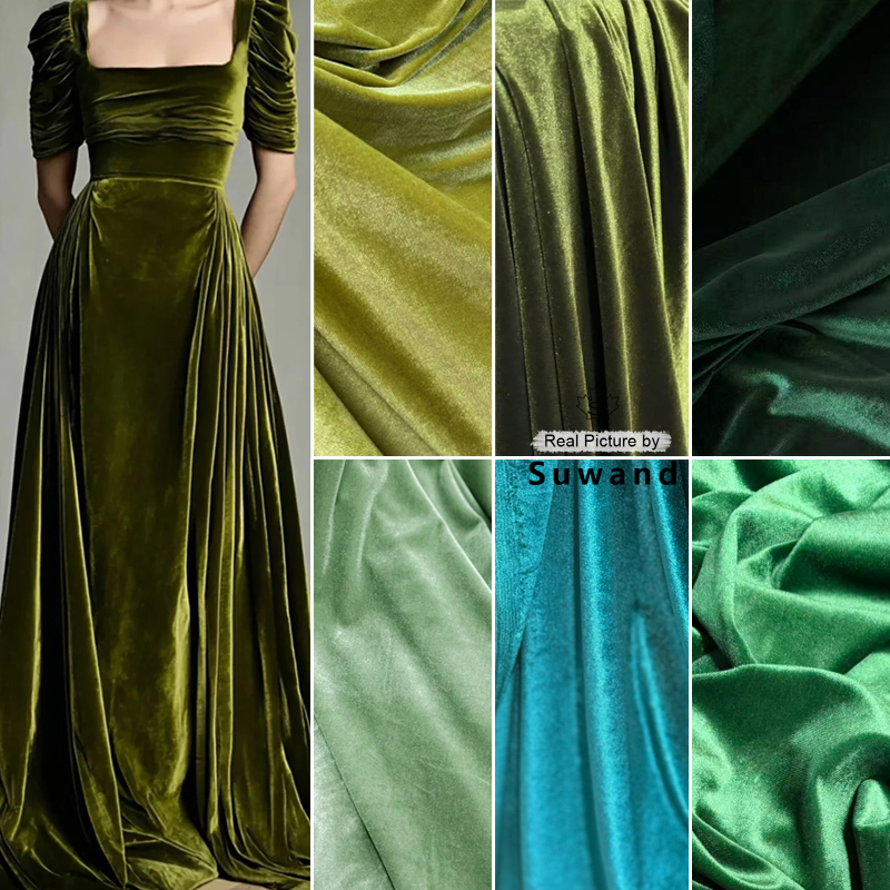 Soft Velvet Fabric for Women F - Sewing Velvet Fabric reseña y precio