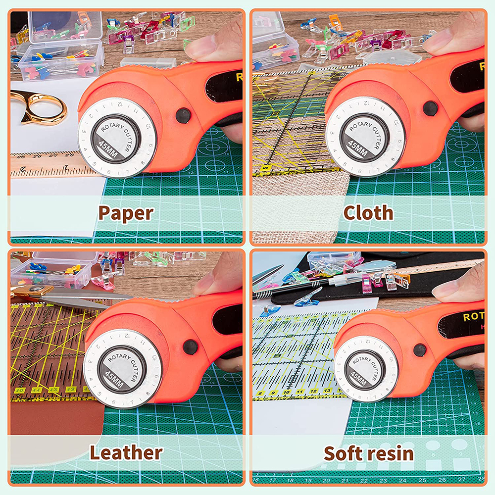 42PCS Rotary Cutter Set 45mm F - Rotary Cutter Fabric reseña y precio