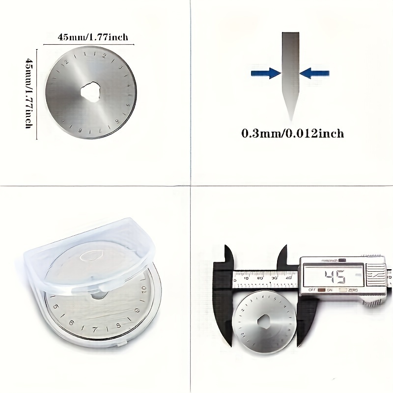 10PCS 45mm Rotary Cutter Blade - Rotary Cutter Fabric reseña y precio