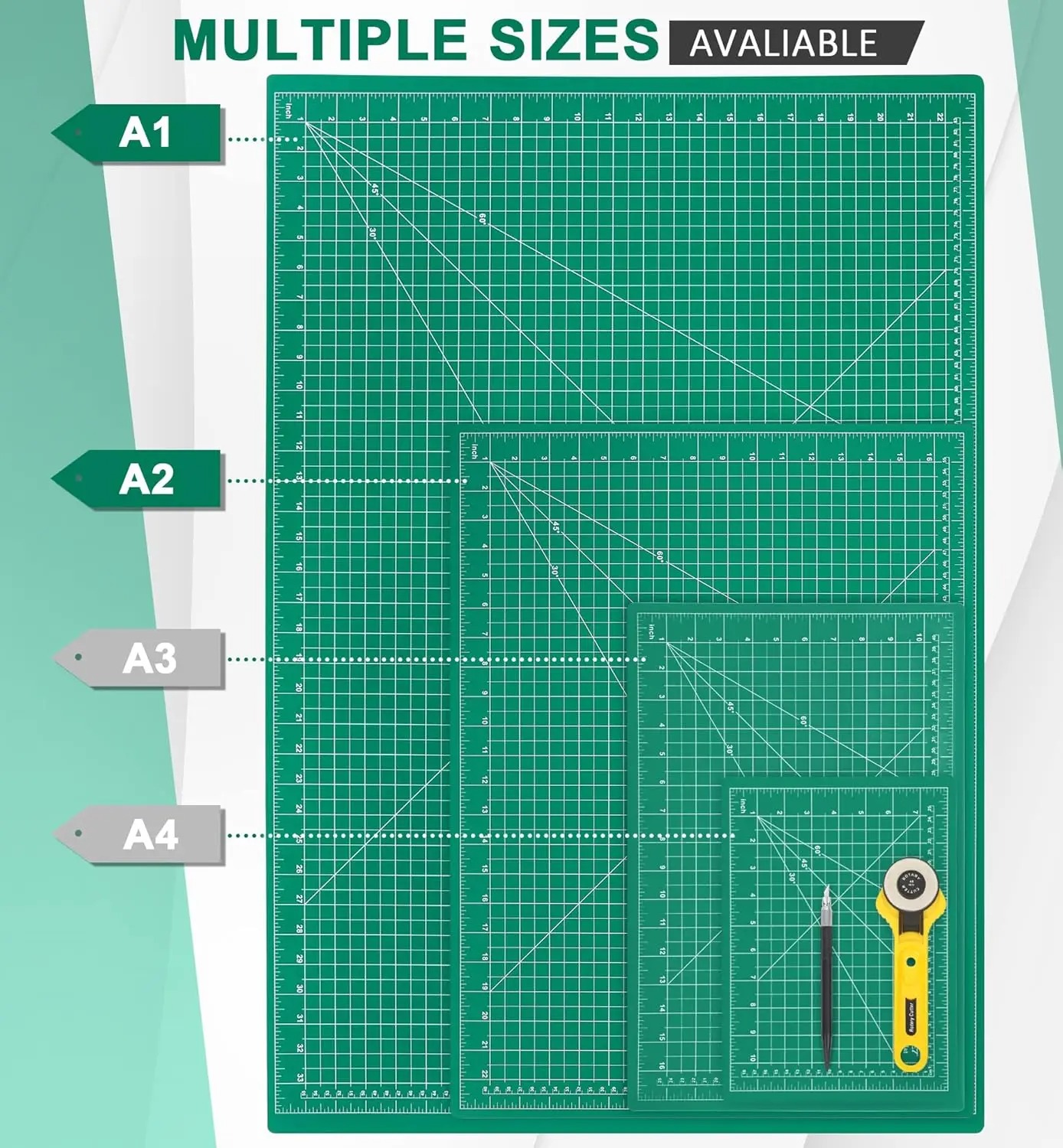 A2 A3 A4 A5 PVC Cutting Mat Do - Cutting Mat Self Heal reseña y precio