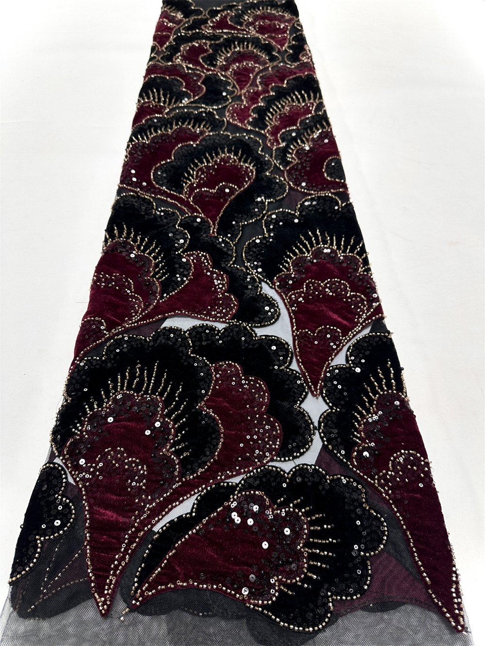 New African Velvet Lace Fabric - Sewing Velvet Fabric reseña y precio