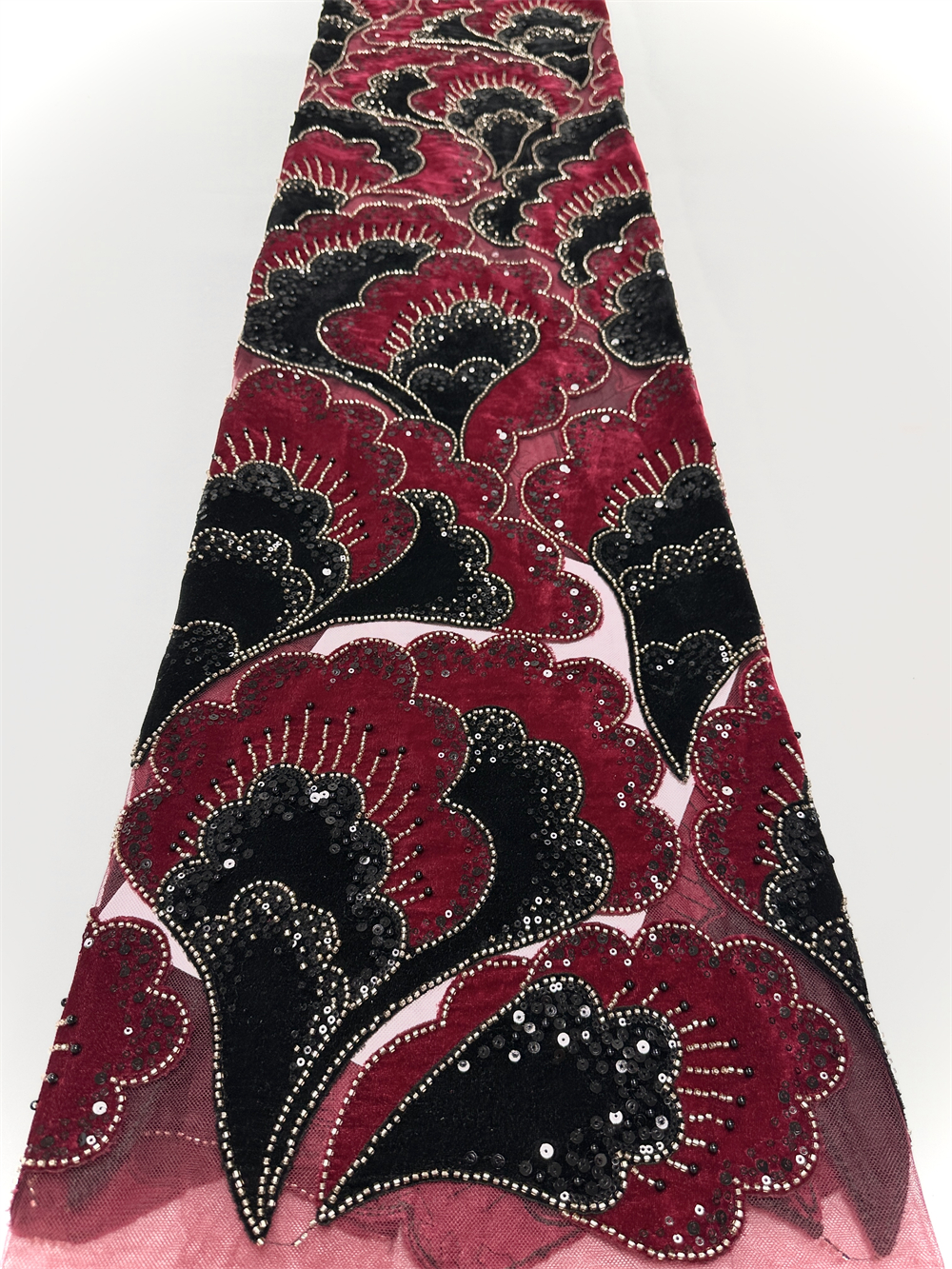 New African Velvet Lace Fabric - Sewing Velvet Fabric reseña y precio