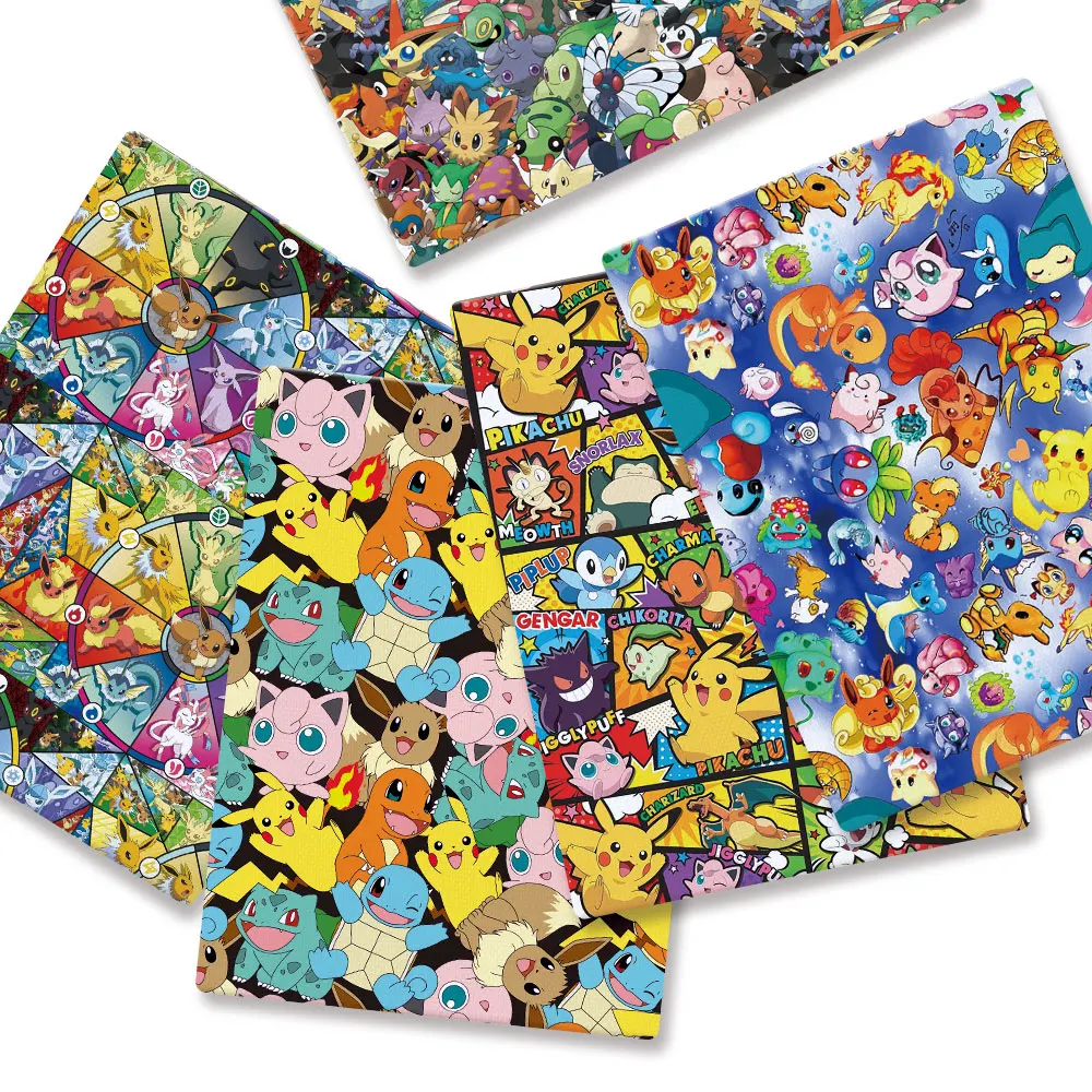 Pokemon Cartoon Fabric140*50cm - Sewing Production reseña y precio