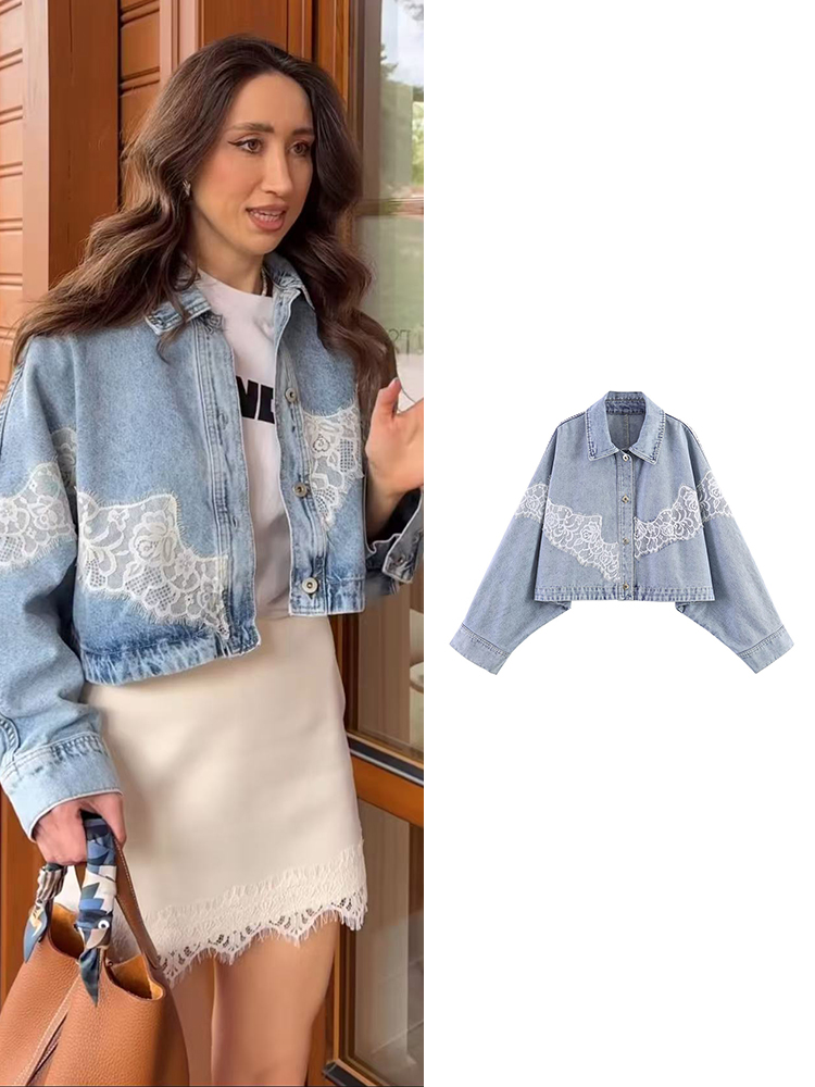 Fashion Loose Denim Coat For W - Sewing Jackets reseña y precio