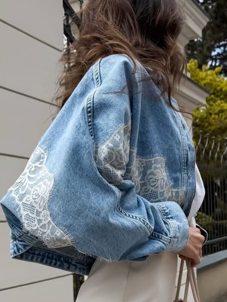 Fashion Loose Denim Coat For W - Sewing Jackets reseña y precio
