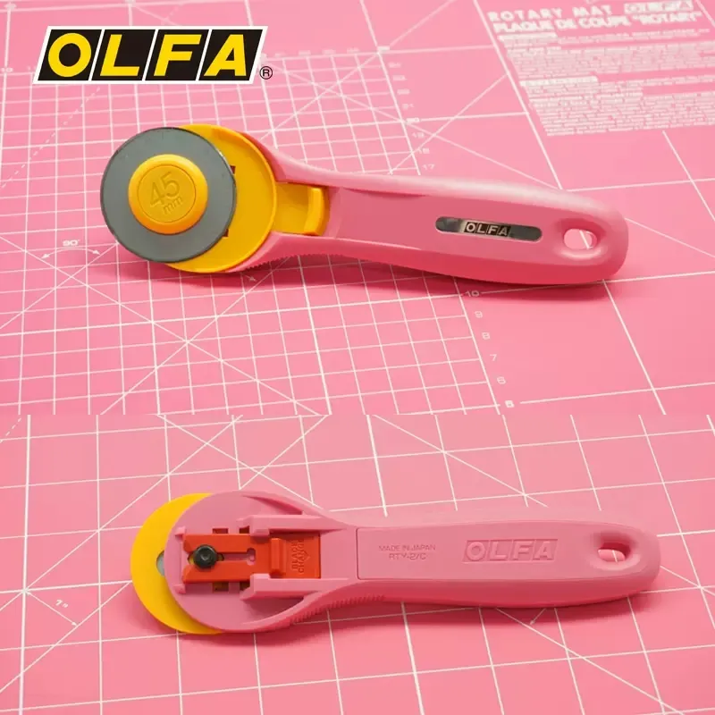 Olfa RTY-2/C 45mm Rotary Pinkl - Rotary Cutter Fabric reseña y precio