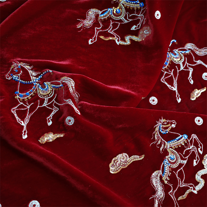 Autumn/Winter Thick Silk Velve - Sewing Velvet Fabric reseña y precio