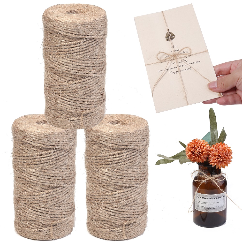 100Meters Natural Jute Rope St - Vintage Sewing Textile reseña y precio