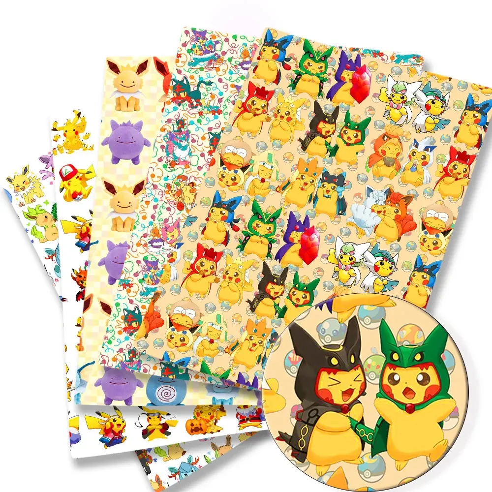 Pokemon Cartoon Fabric140*50cm - Sewing Production reseña y precio