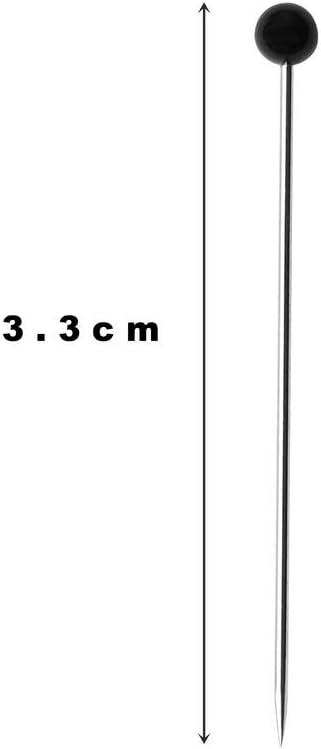 250 Pcs Black Glass Head Sewin - Sewing Production reseña y precio