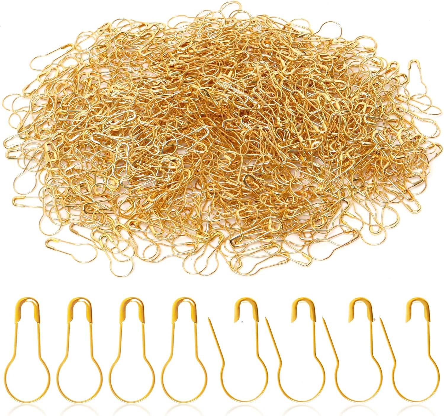 1000 Pcs 22mm Gold Safety Pins - Sewing Production reseña y precio