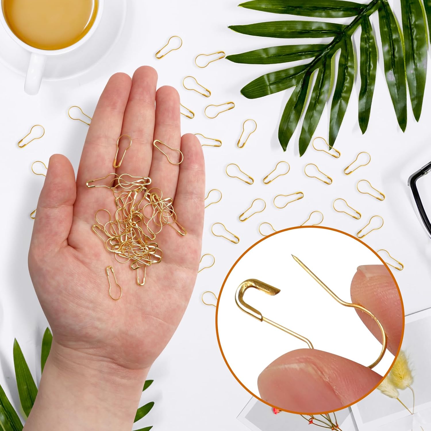 1000 Pcs 22mm Gold Safety Pins - Sewing Production reseña y precio