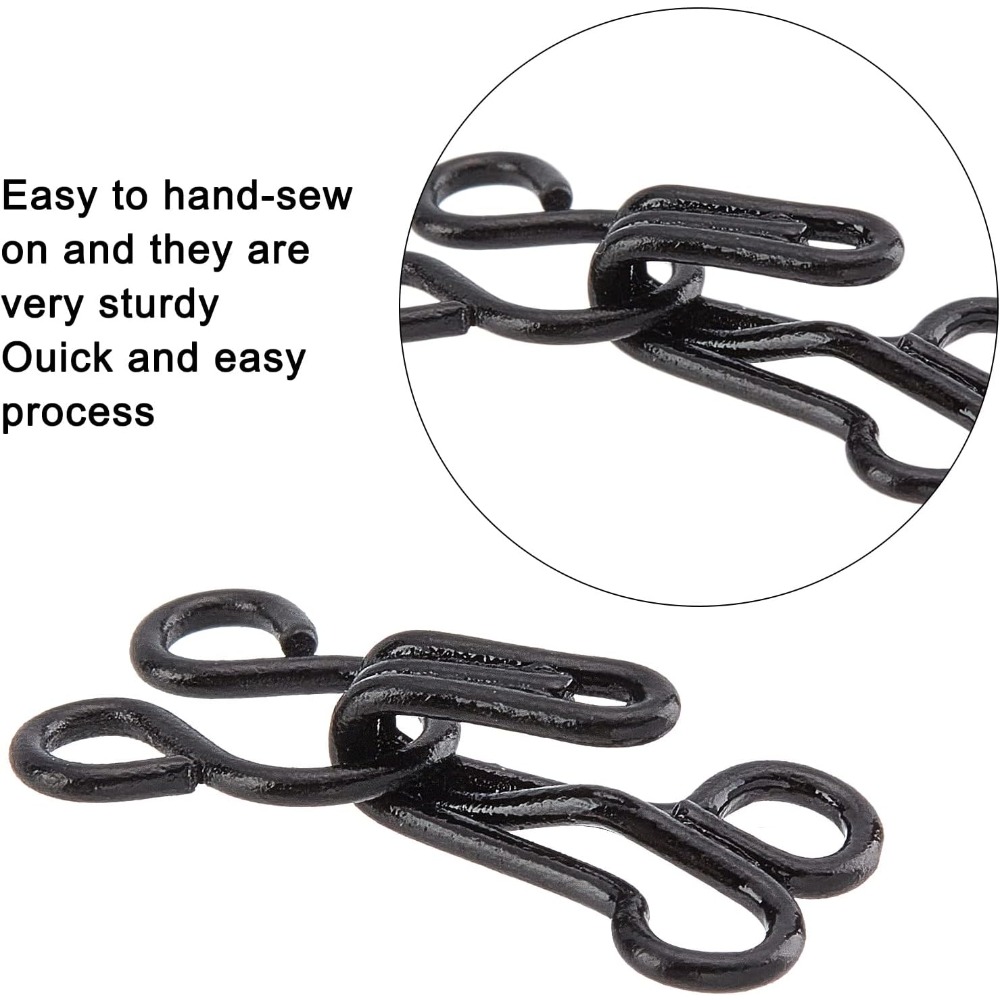 90 Sets 3 Sizes Sewing Hooks a - Sewing Jackets reseña y precio