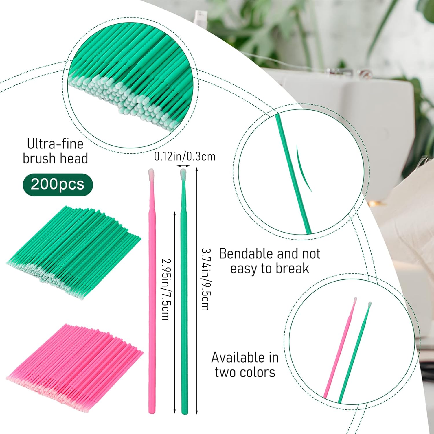 200 Pcs Sewing Machine Cleanin - Sewing Production reseña y precio