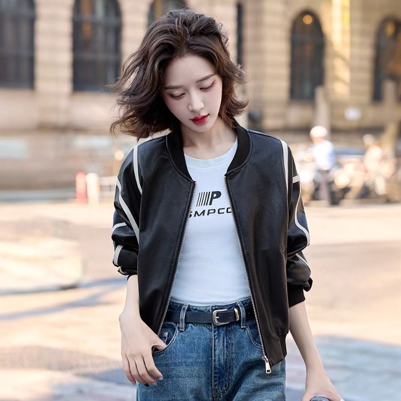 ​2025 Women's Short Leather Ba - Sewing Jackets reseña y precio