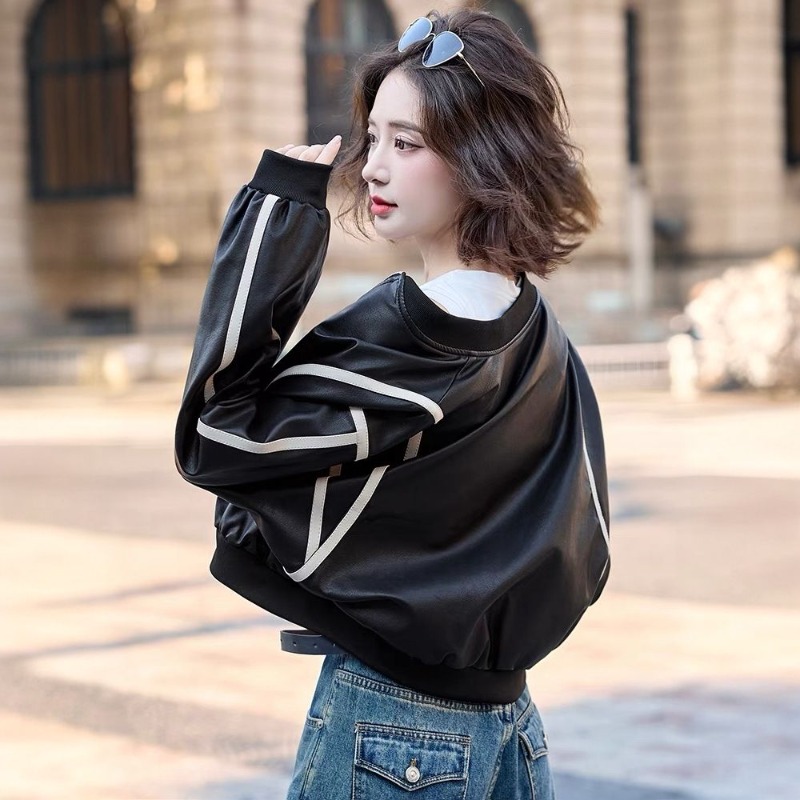 ​2025 Women's Short Leather Ba - Sewing Jackets reseña y precio