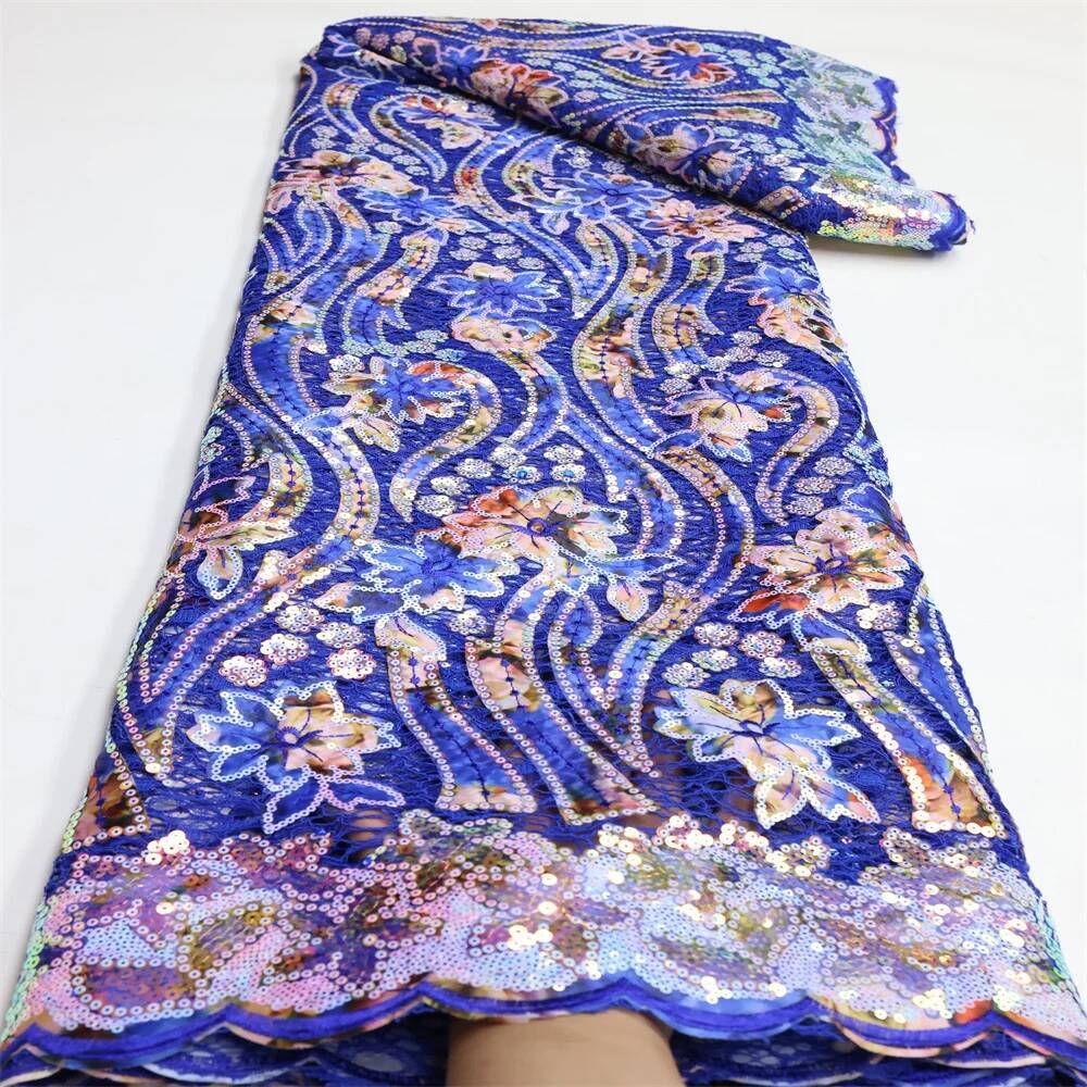 Newest Velvet Lace Fabric Afri - Sewing Velvet Fabric reseña y precio