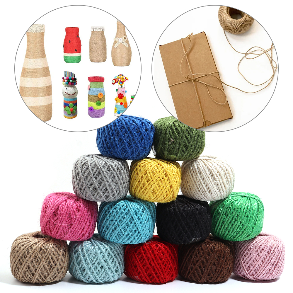 50Meter Natural Jute Ribbon Cr - Vintage Sewing Textile reseña y precio