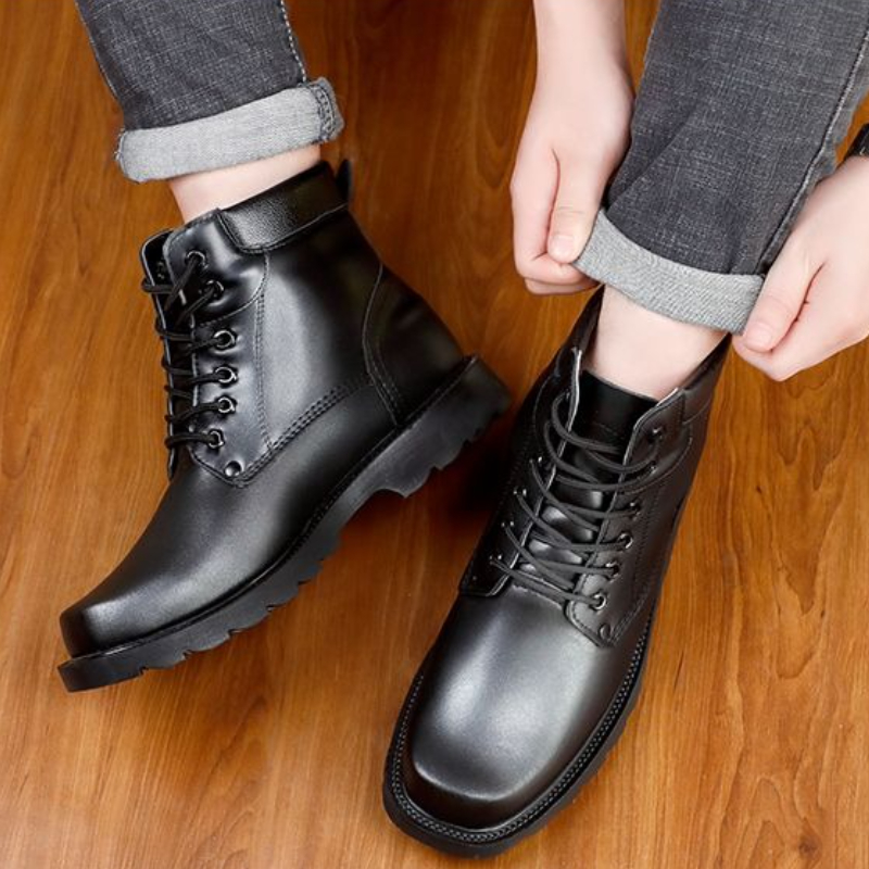 ​Men's Winter Genuine Leather  - Sewing Fleece reseña y precio