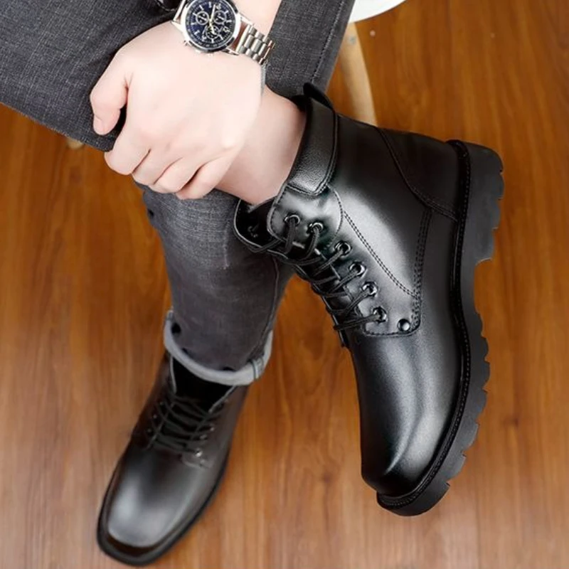 ​Men's Winter Genuine Leather  - Sewing Fleece reseña y precio