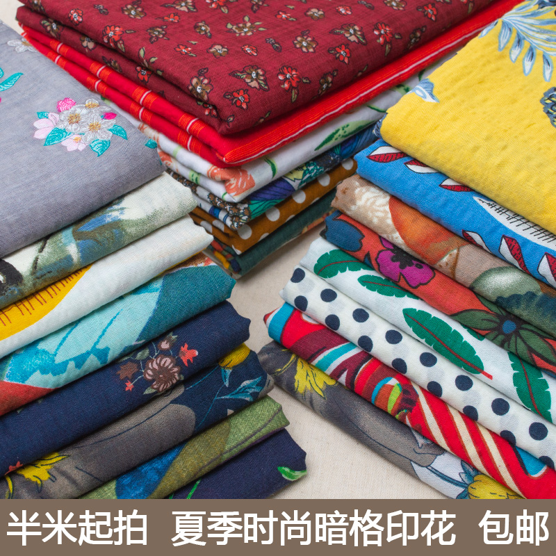 Fabric Cotton Linen Vintage Pr - Sewing Geotextile Fabric reseña y precio