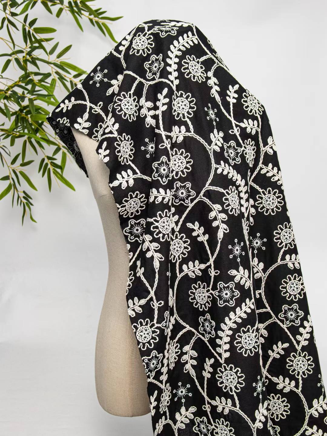 Vintage full-width embroidered - Vintage Sewing Textile reseña y precio