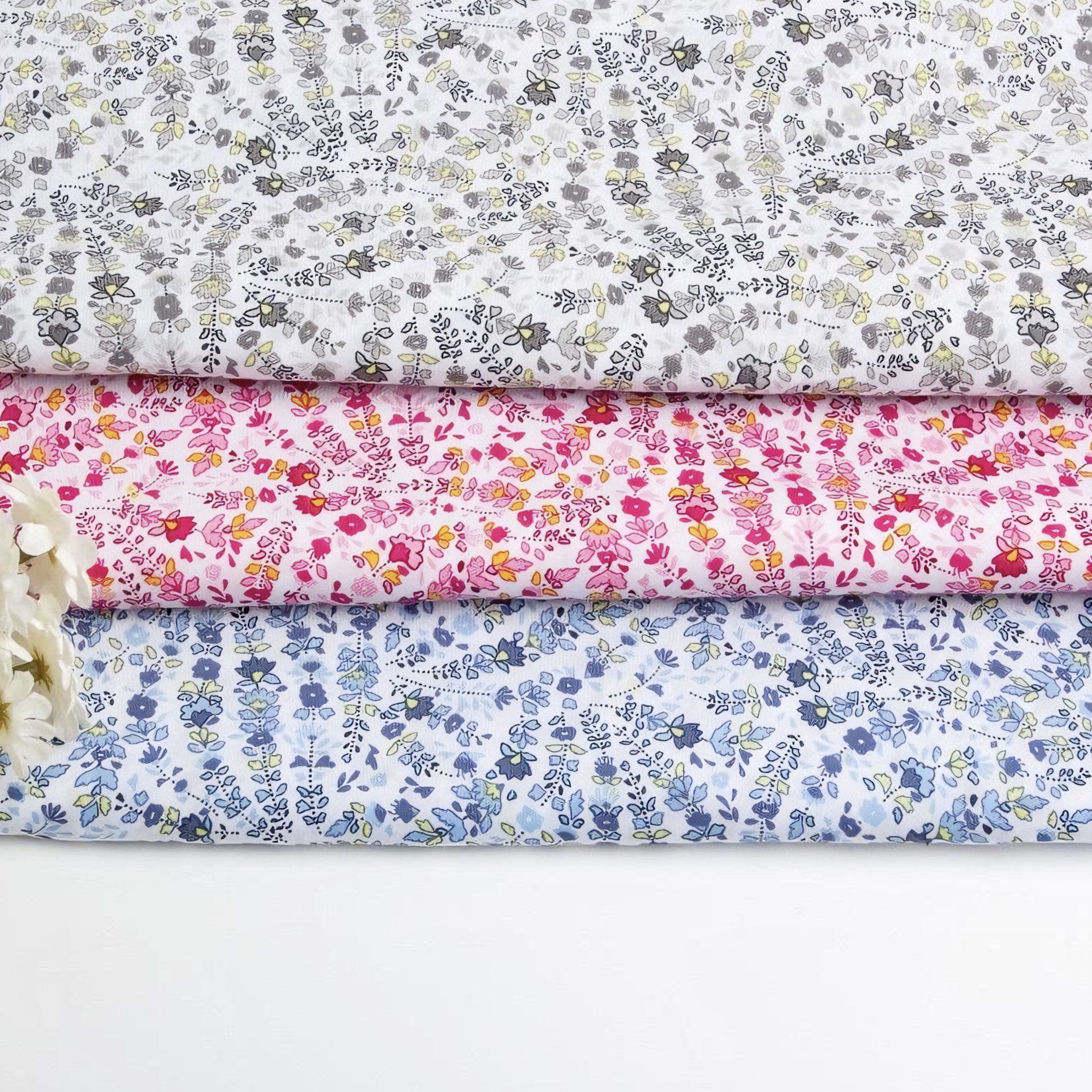 Vintage Floral Printed Fabric  - Vintage Sewing Textile reseña y precio