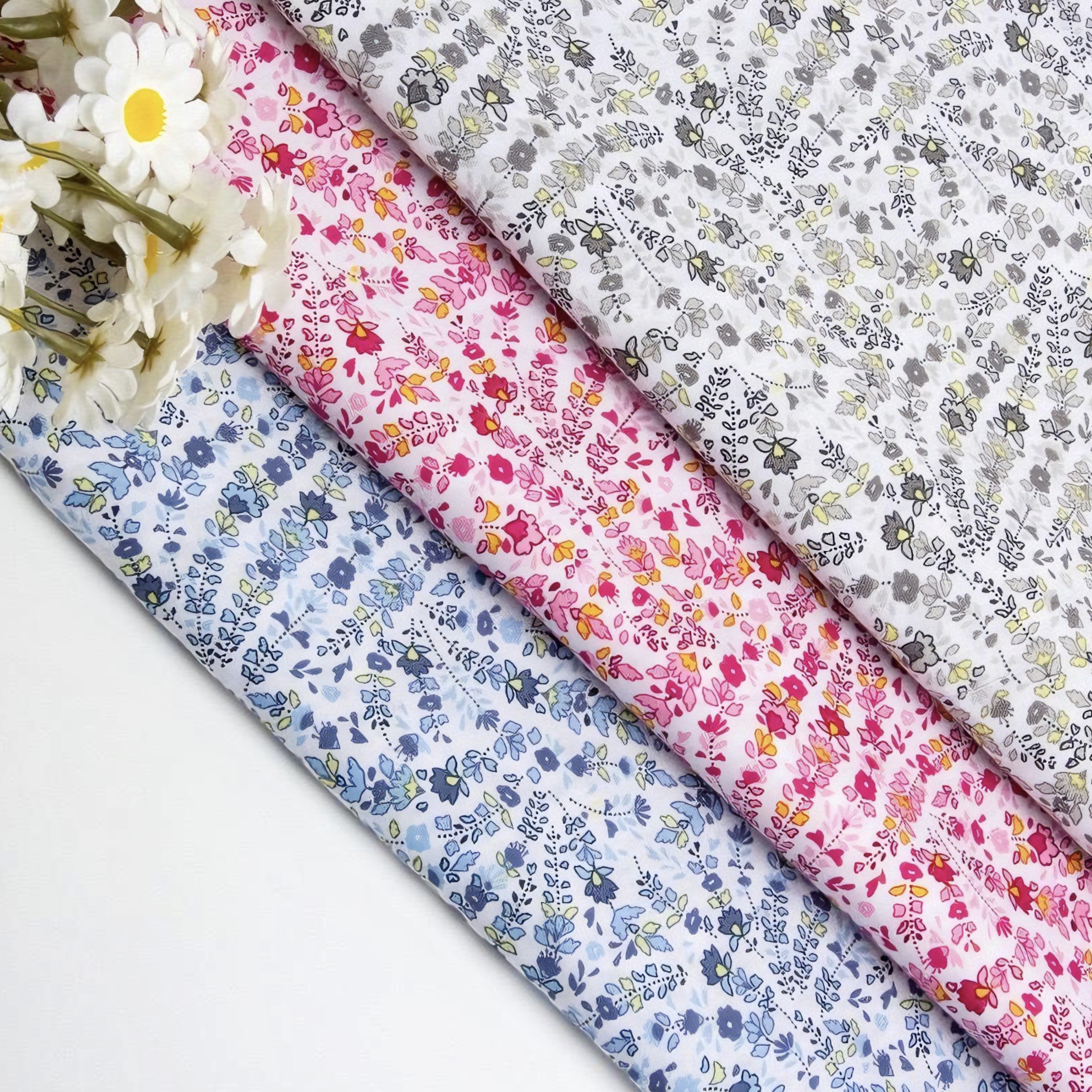 Vintage Floral Printed Fabric  - Vintage Sewing Textile reseña y precio