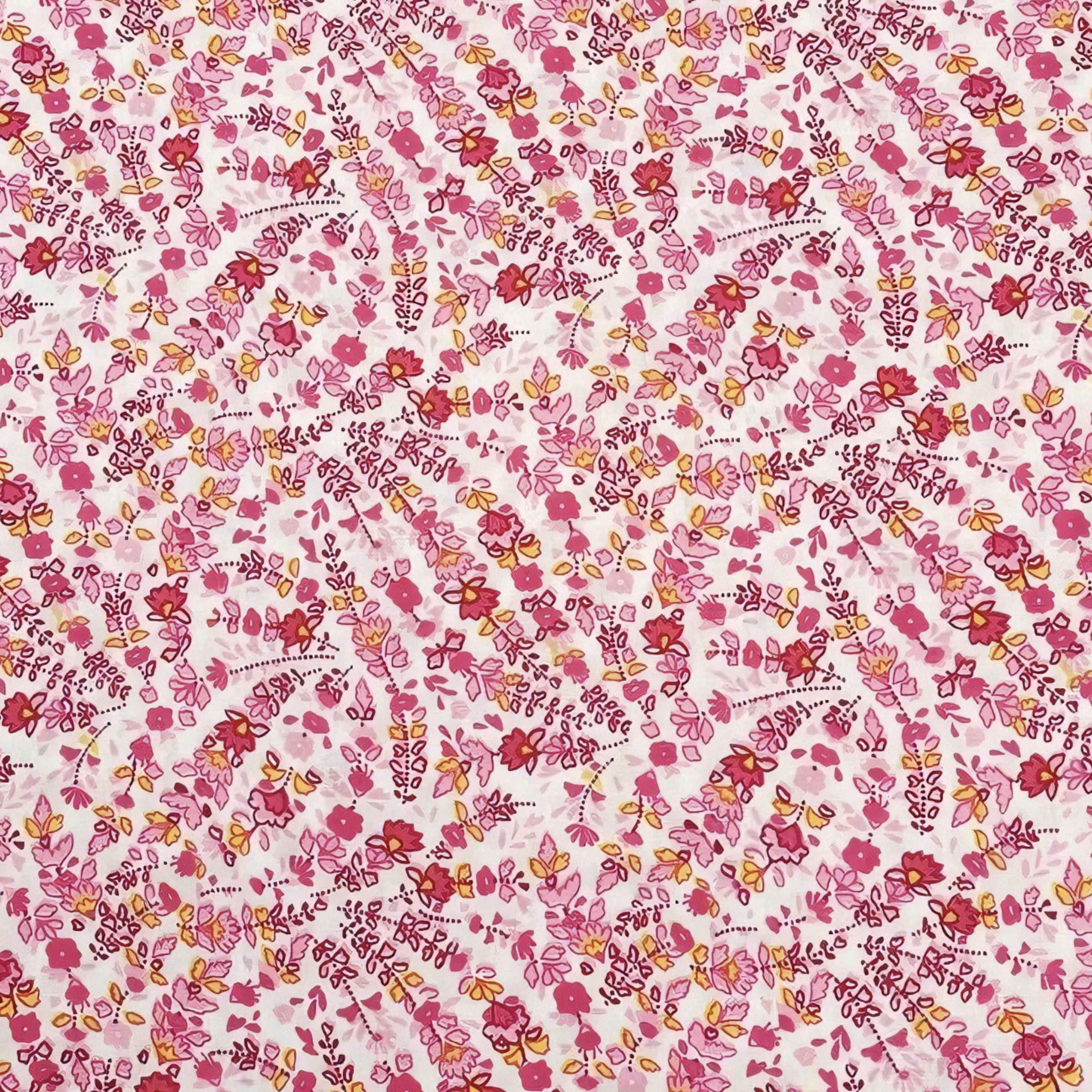 Vintage Floral Printed Fabric  - Vintage Sewing Textile reseña y precio