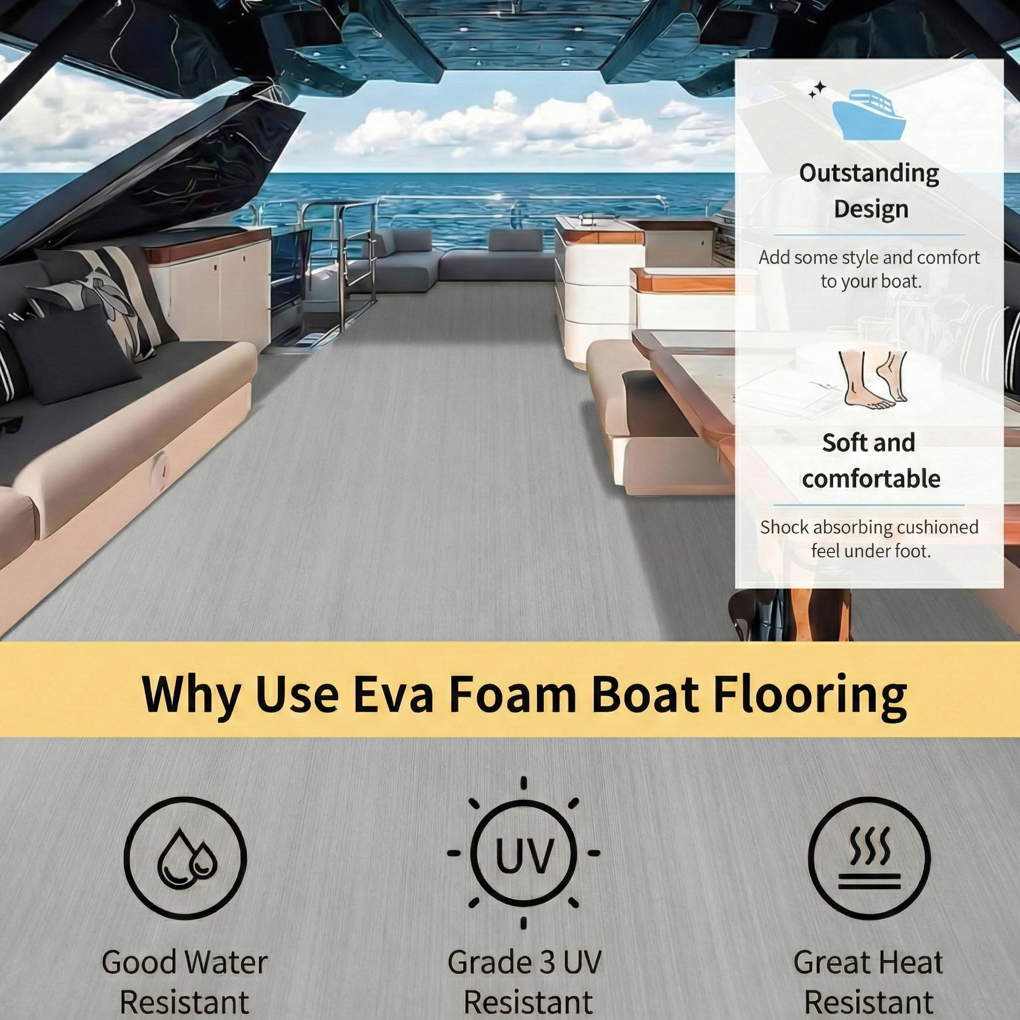 2400*1200*5mm Faux EVA Boat De - Cutting Mat Self Heal reseña y precio