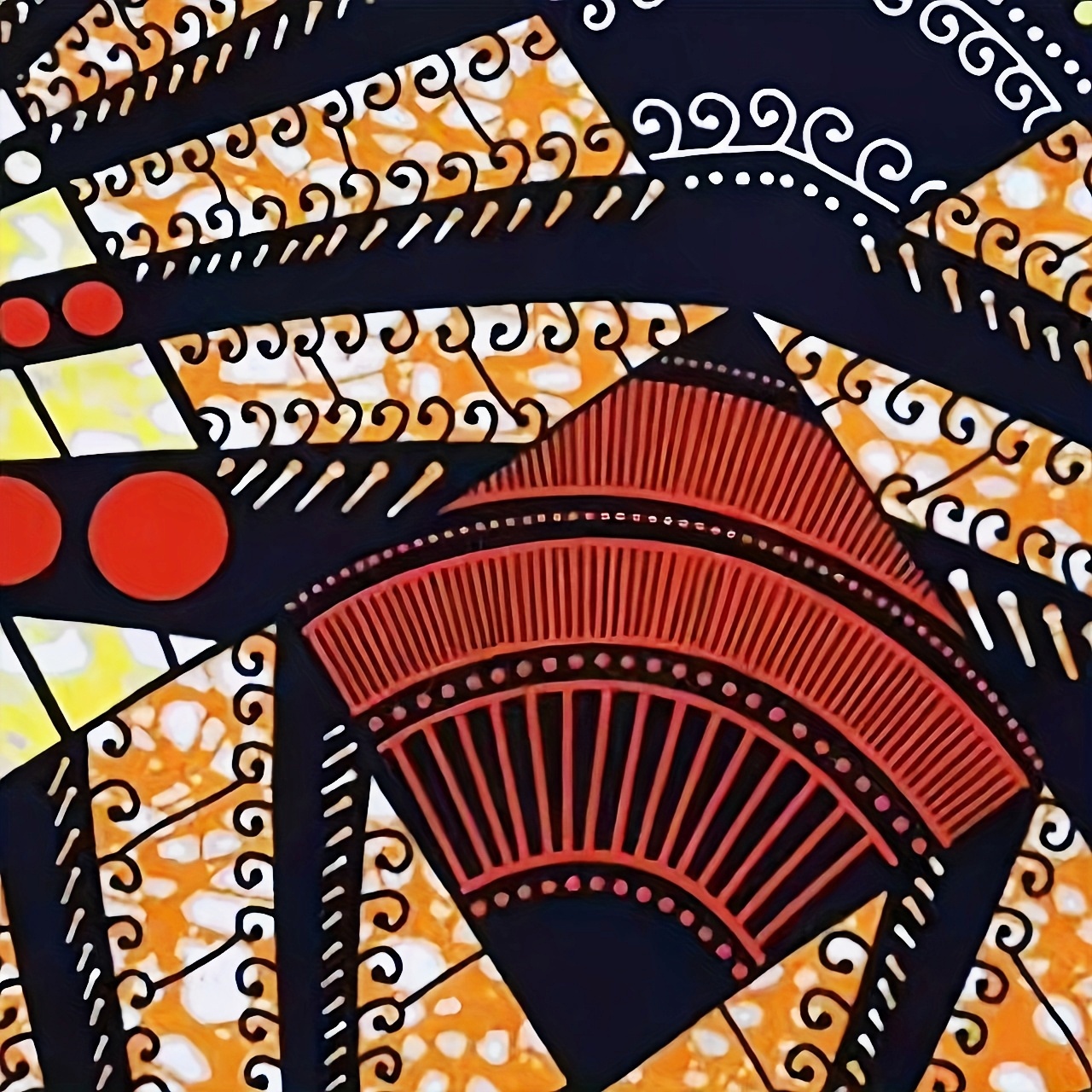 6yards African ethnic wax prin - Sewing Geotextile Fabric reseña y precio